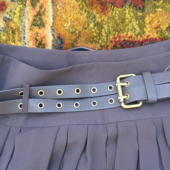 Brown Pleated Skirt NWT - Picture 2 of 6